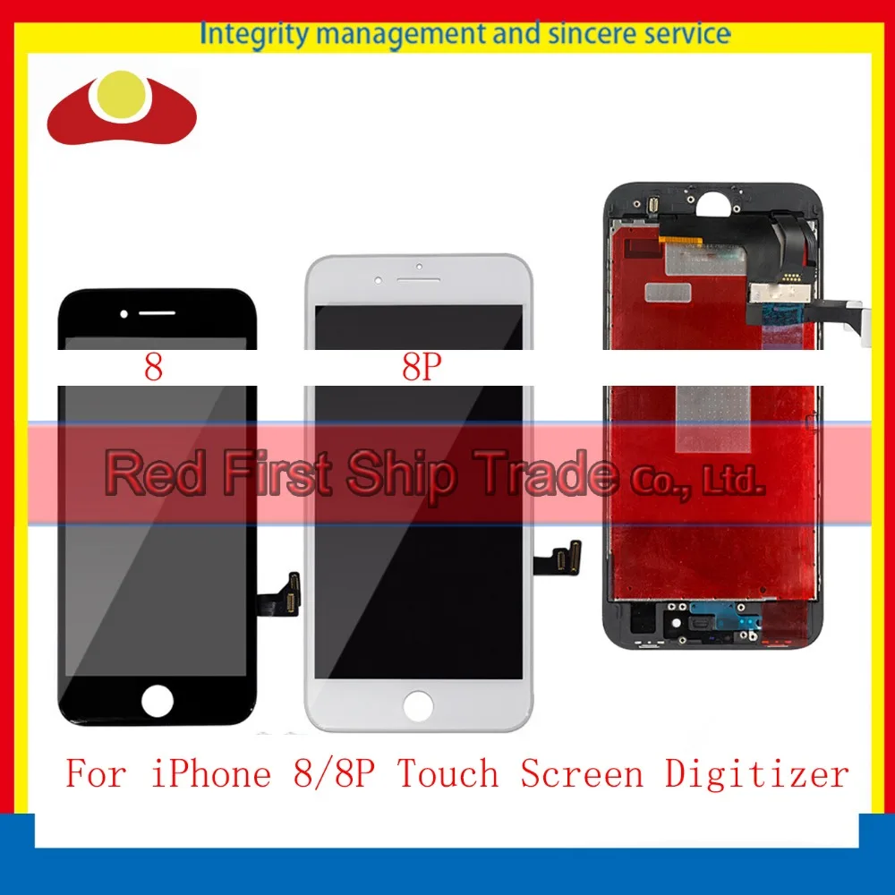 

4.7/5.5" For iPhone 8 and 8 Plus Full Lcd Display With Touch Screen Digitizer Panel Assembly Complete White Black