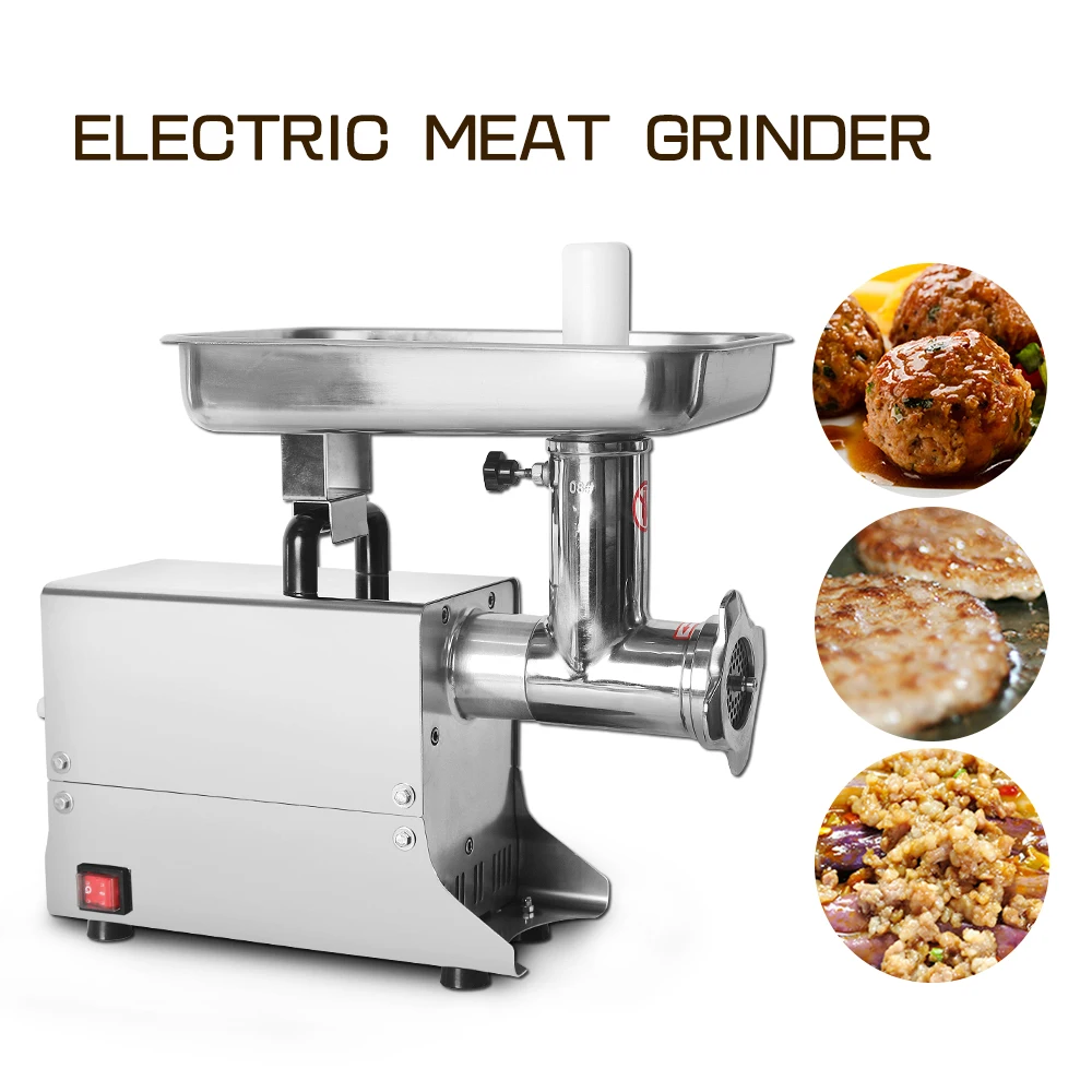 ITOP Commercial Meat Grinder Multifunctional Stainless Steel Electric Meat Mincer Food Chopper Sausage Filling Machine 80kgs/h