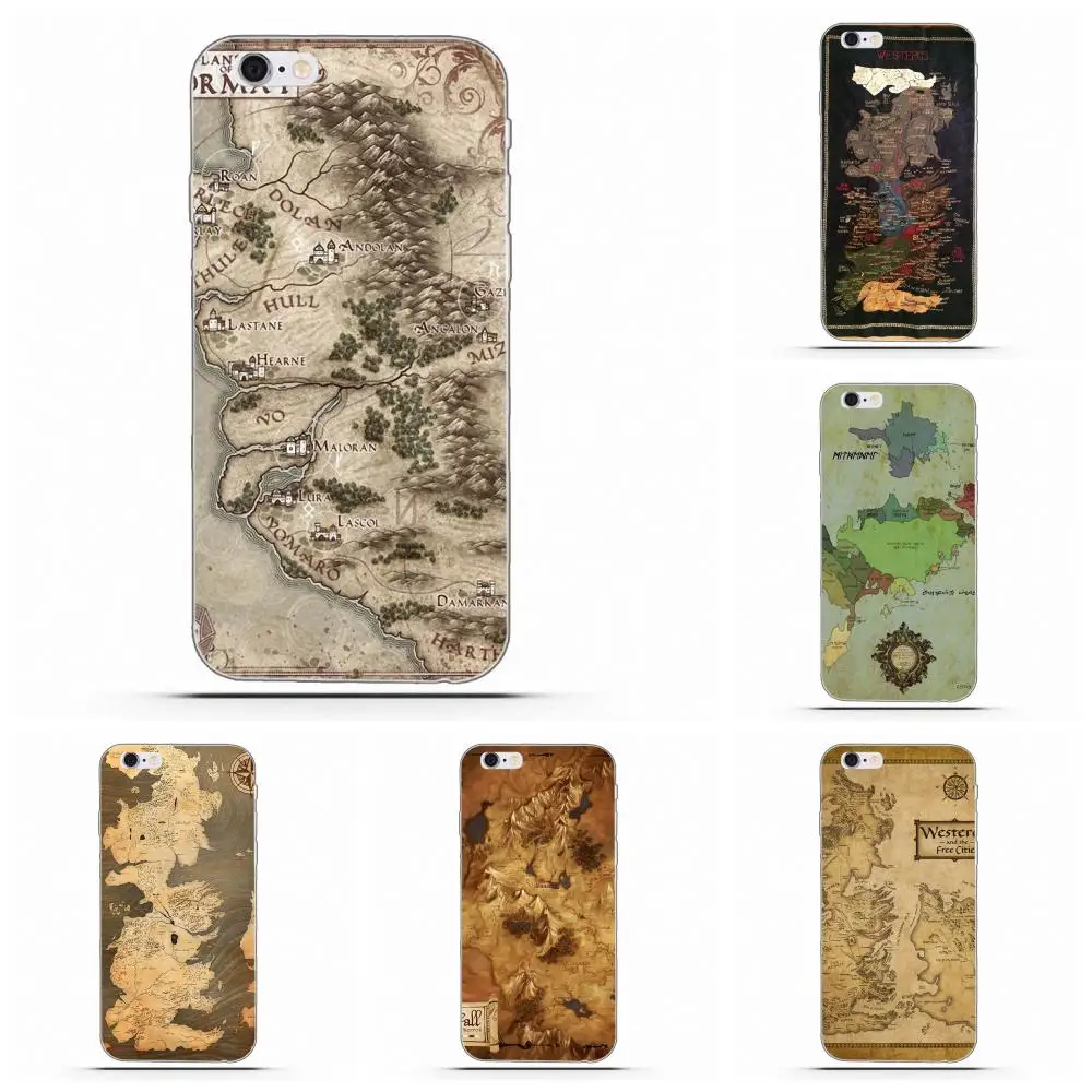 

Westeros Map Game Thrones Soft TPU Pattern For Huawei Honor 4C 5A 5X 6A 6C 6X 7X 9 V8 V10 Mate 7 8 10 P9 P20 Pro Lite Play