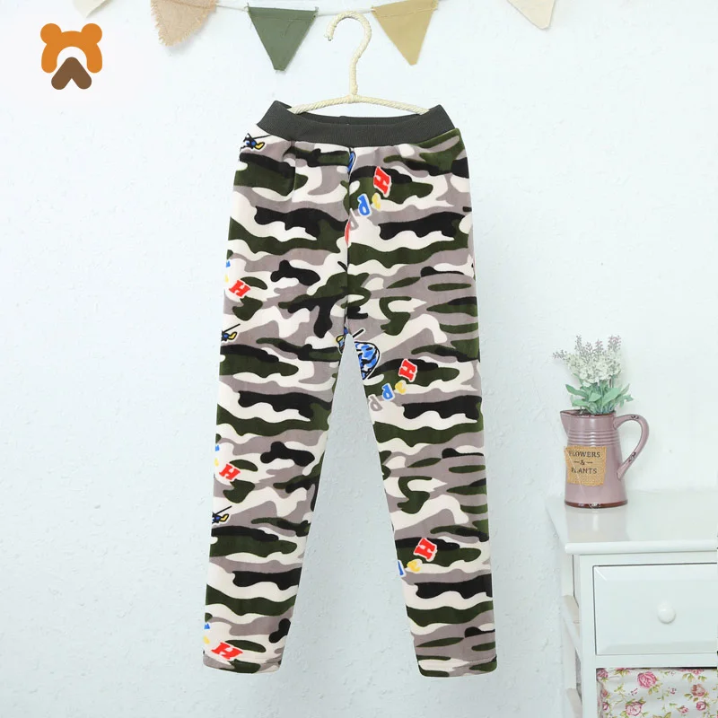 Warm Boys Pajamas Pants Character Cartoon Kids Pajama Bottoms Polyester