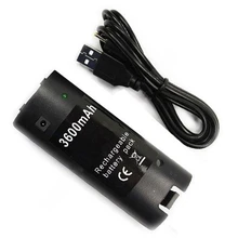 50 X Черный перезаряжаемый Аккумуляторный блок питания+ 50 X Кабель зарядного устройства для wll U для контроллера NINTENDO UPS/DHL