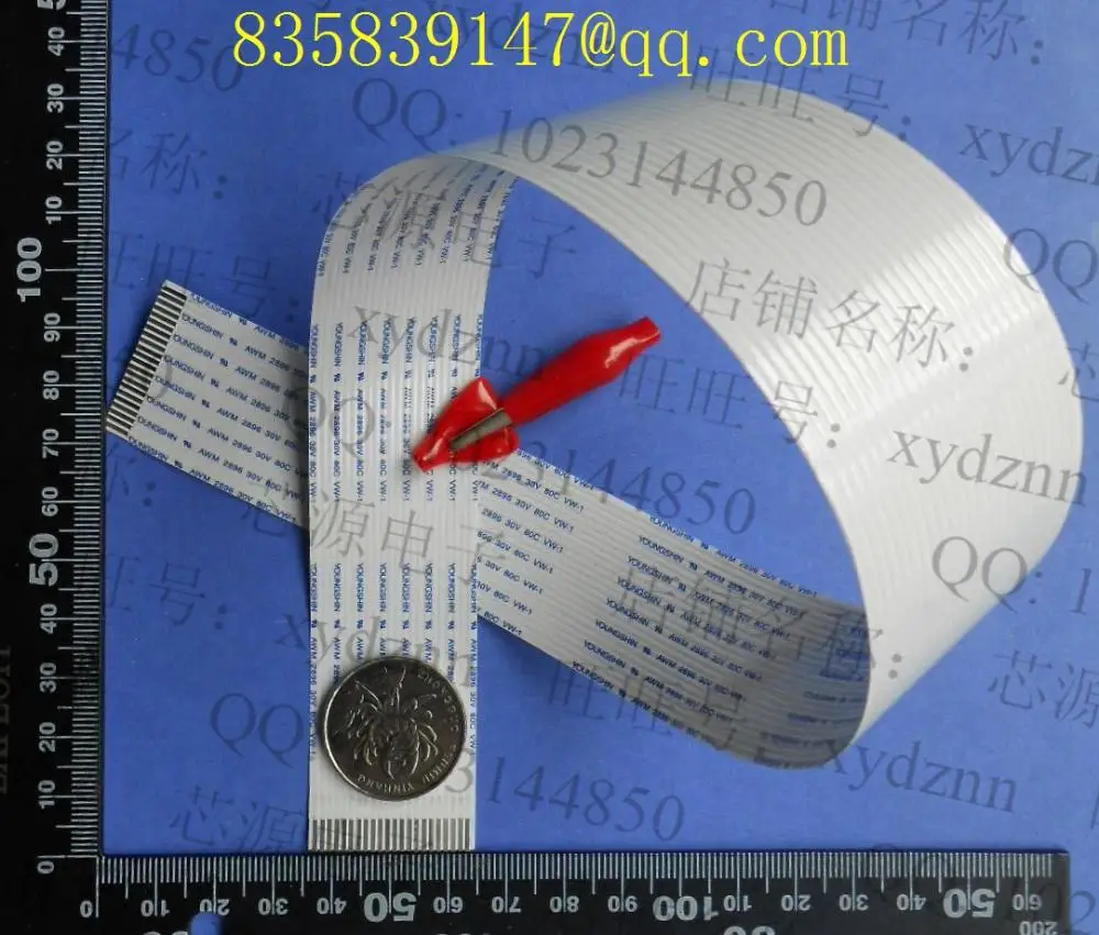 

FFC cable 0.5pitch-80pin-200mm-B opposite direction flexible flat cable ROHS customization is available