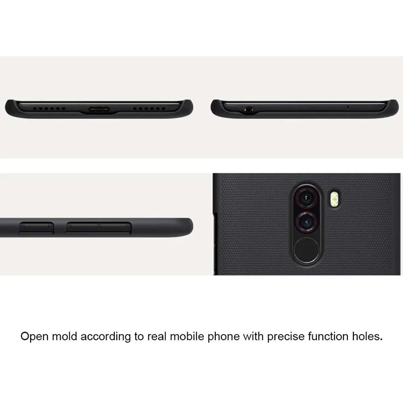 Для Xiaomi Pocophone F1 чехол 6,18 ''NILLKIN матовый ПК Жесткий Чехол для Pocophone F1 чехол для телефона подарок держатель телефона