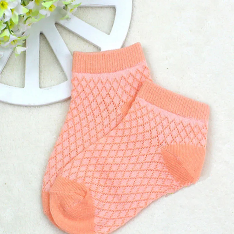 5 пар/партия) хлопковые воздухопроницаемые носки для мальчиков и девочек 10 цветов сетчатые носки розового цвета на весну и лето b1tws0035