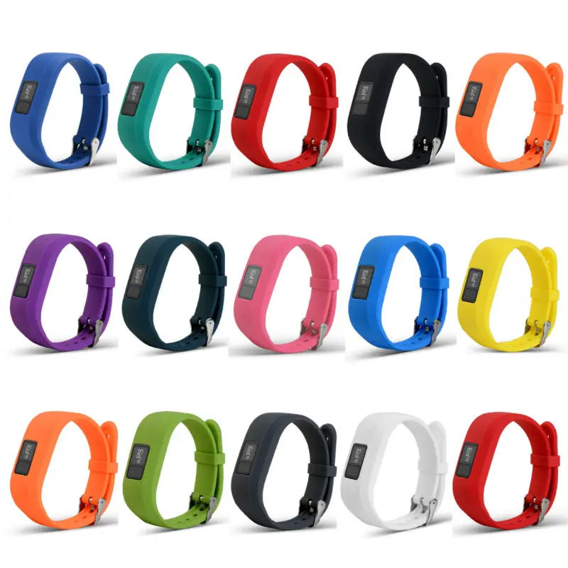 10 шт./лот замена Смарт наручные часы ремешок силиконовый браслет ремешок для Garmin Vivofit 3 Vivofit3 браслет