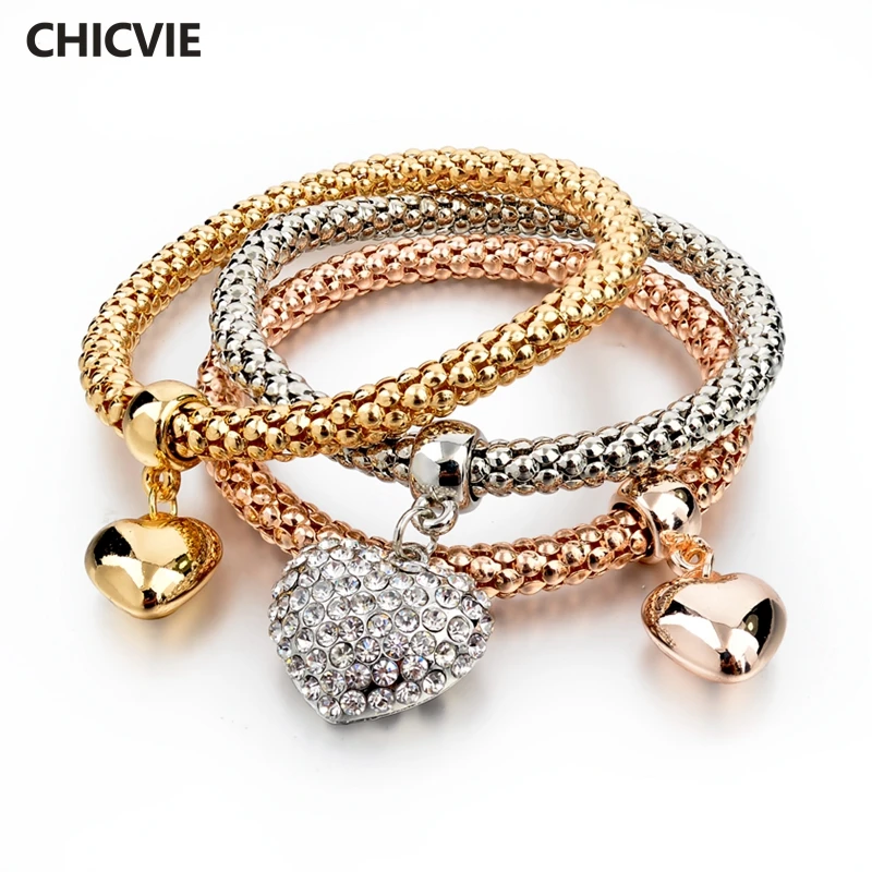 CHICVIE дружеские бриллиантовые браслеты и подвески для женщин изготовление