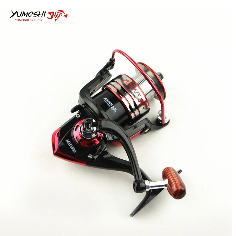 Fiação de Pesca Lidar com 13 + 1bb Metal Spinning Reel Fishing 9000 Esquerda - Direita 4.1: 1 Alta Velocidade Qualidade Carretel 8000 4 Cheap Carretilhas de pesca