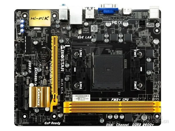 

New Biostar Hi-Fi K1-A motherboard Socket FM2/FM2+ DDR3 USB2.0 USB3.0 SATA3 HDMI VGA 32GB desktop motherboard Free shipping