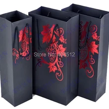 В одна бутылка две бутылки красный стол сумка для вина подарочный бумажный пакет