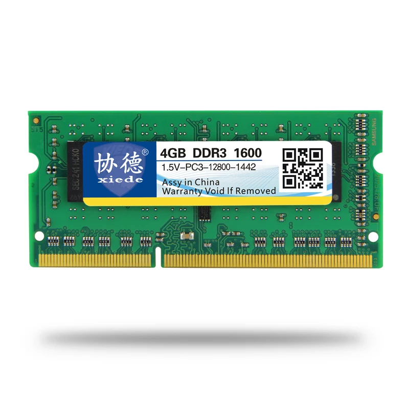 Оперативная память Xiede DDR3 1600 МГц 2 ГБ 4 ГБ 8 ГБ для ноутбука Sodimm Memoria Module DDR 3 1600 1333 1066 МГц PC3 12800 1,5 в