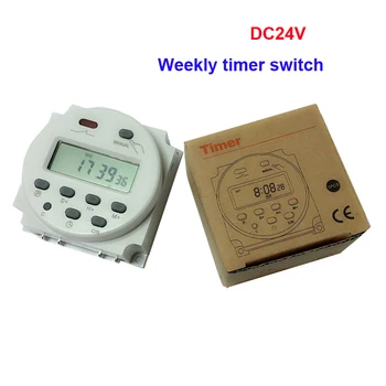 

Free Shipping 1 Piece DC24V 16A Digtal 24V Power Weekly Timer Switch Intelligent Programming Timer Switch