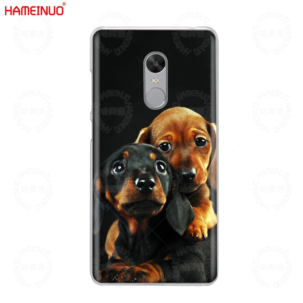 HAMEINUO Симпатичные такса собака добермана крышка чехол для телефона для Xiaomi redmi 5 4 1 1s 2 3 3s pro PLUS redmi note 4 4X 4A 5A - Цвет: 41192