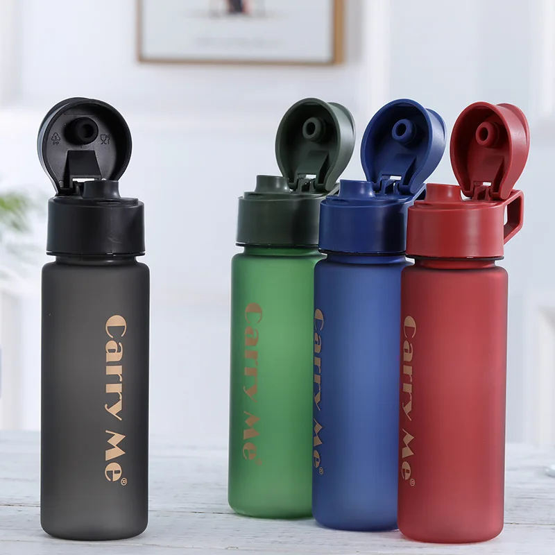 

500ML Sports Water Bottles bpa free Leakproof Protein Shaker Bottles 4 colors Hiking Tour Plastic Drinkware