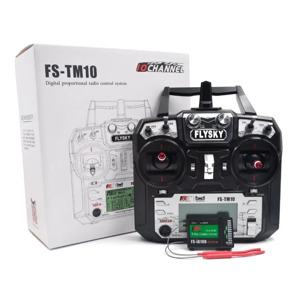 

Flysky FS-TM10 2.4G 10CH Radio System RC Transmitter with FS-iA10B Receiver