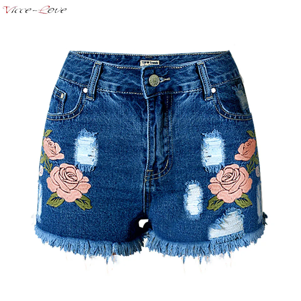 2018 Summer New Large size Women Pure Color Straight Waist Applique