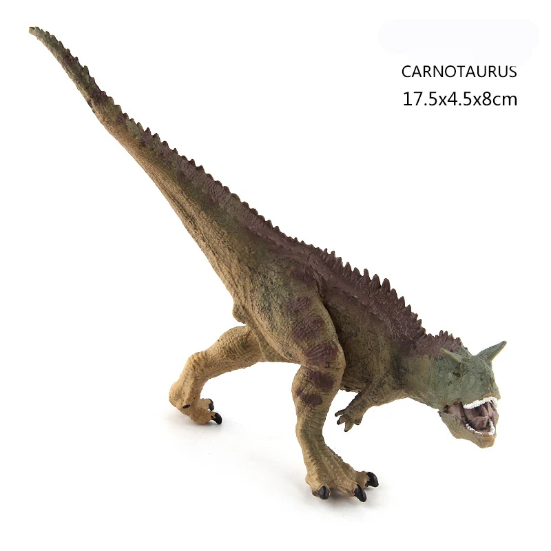 Парк Юрского периода игрушечные модели динозавров carnoaurus Dilophosaurus velocyraptor ПВХ