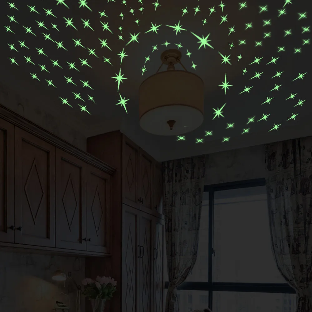 2017 New Luminous wall Stickers Glow In The Dark Star Wall Stickers