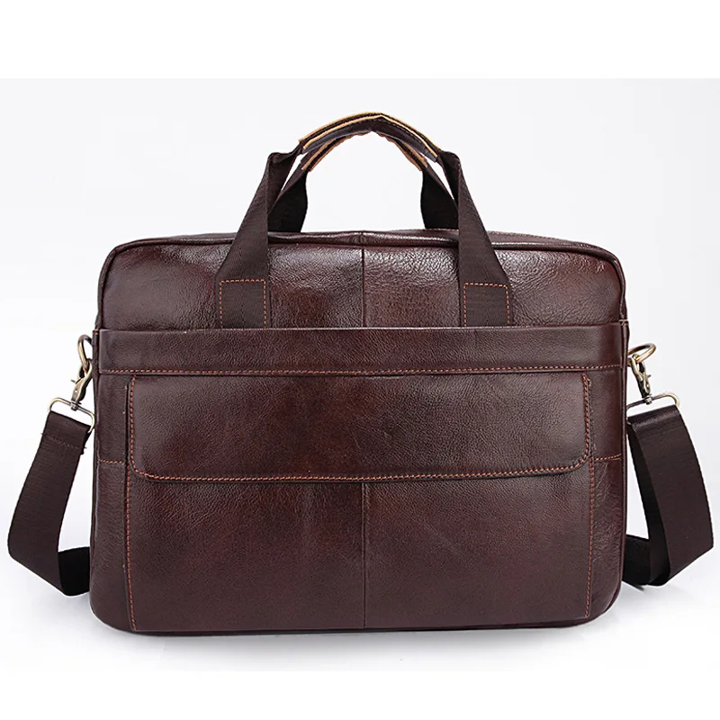

Genuine Leather Men Bag Bolso Hombre Casual Leather Laptop Computer Bag Business Men Handbag Briefcase Bolso Ordenador