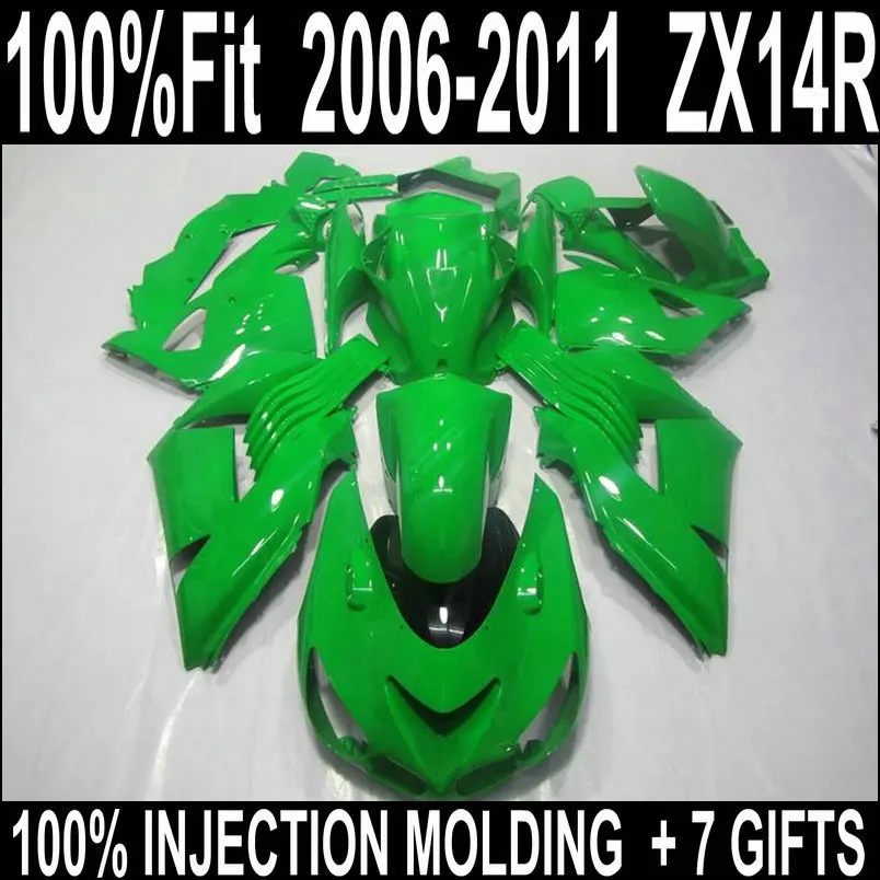 Новинка 100% Обтекатели под давлением для Kawasaki zx14r 2006 2011 06 07 08 09 10 11 звеньев ниндзя