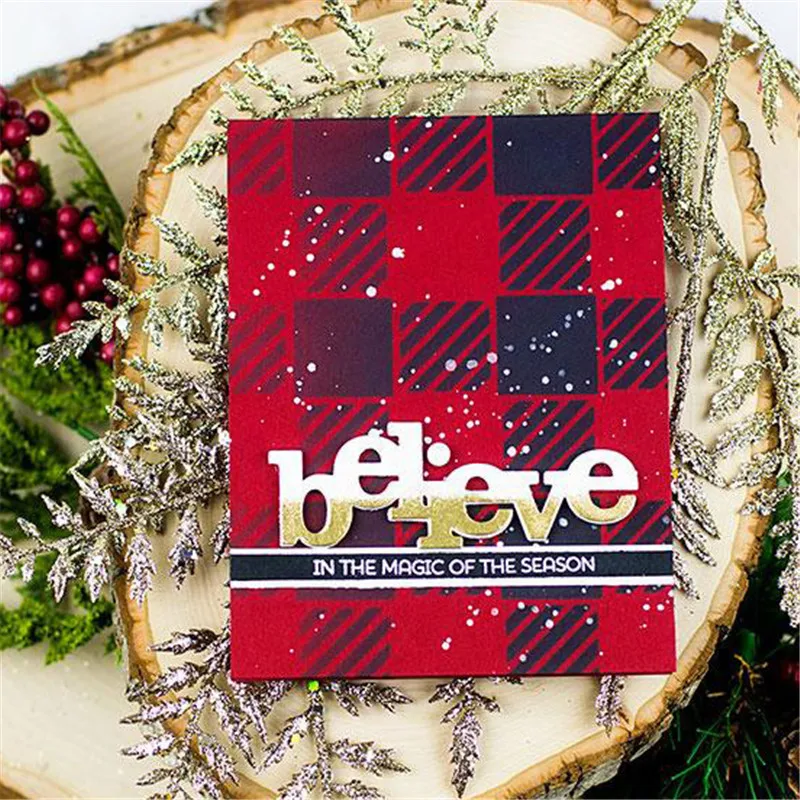 

Baby Believe Letter Word New Dies for 2019 Metal Cutting Dies Scrapbooking Craft Dies Album Embossing Stencil Die Cut Decoration