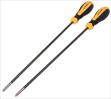 1pc borracha anti-skid lidar com chave de fenda longa chave de fenda e phillips chave de fenda ferramentas 5x150mm 5x300mm 6x100mm 6x125mm