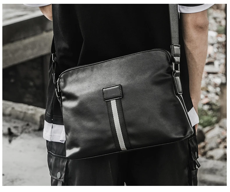 Новое поступление, модная Роскошная брендовая мужская сумка, деловая кожаная сумка-мессенджер, дизайнерская Повседневная сумка через плечо, мужской портфель