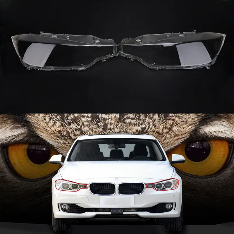 WISENGEAR Auto LED Headlight Headlamp Cover Transparent Lens Light Lamp Shell For BMW F31 F30 F35 3 Series 2012 2013 2014 2015 (3)