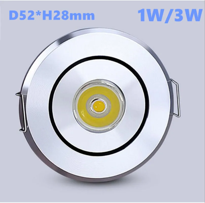 

10pcs/lot 1W 3W Mini LED downlight white round ceiling spot lights AC85-265V led panel light Recessed Aluminum lamp