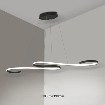 

Black/White Finished Modern Led pendant lights for dining room Kitchen Room Bar acrylic Pendant Lamp Fixtures MING