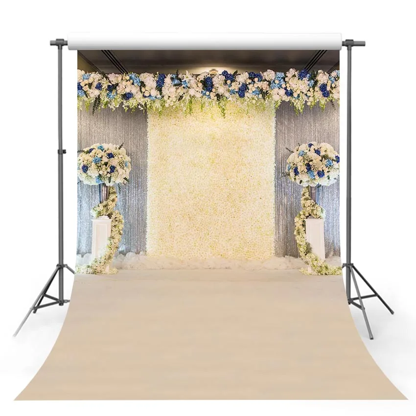 

Wedding Backdrop for Photography Flower Grass Background Customized Photographic Decor Backdrops For Photo Studio