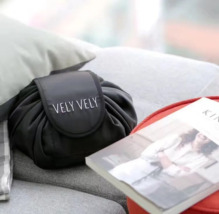 Magic Travel Drawstring Cosmetic Storage Pouch Portable Foldable Makeup Toiletry Packed Bag Beauty Cases Organizer  (5)