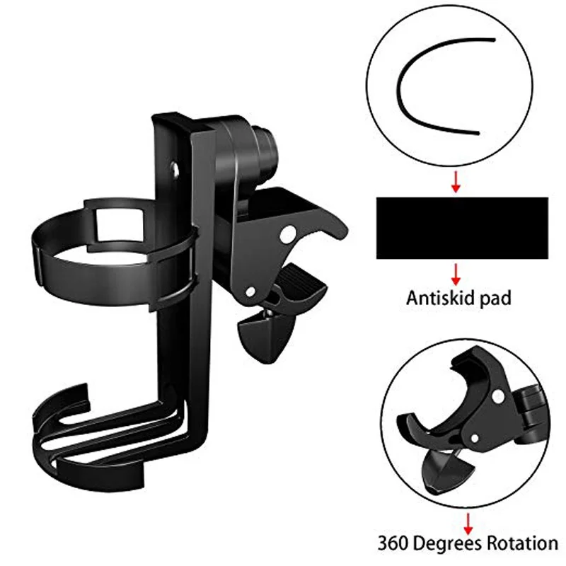 Вращающаяся чашка для детской коляски, универсальный держатель для молока, воды, напитков, органайзер на колесиках, для детского автомобиля, велосипеда, быстросъемный держатель для бутылки