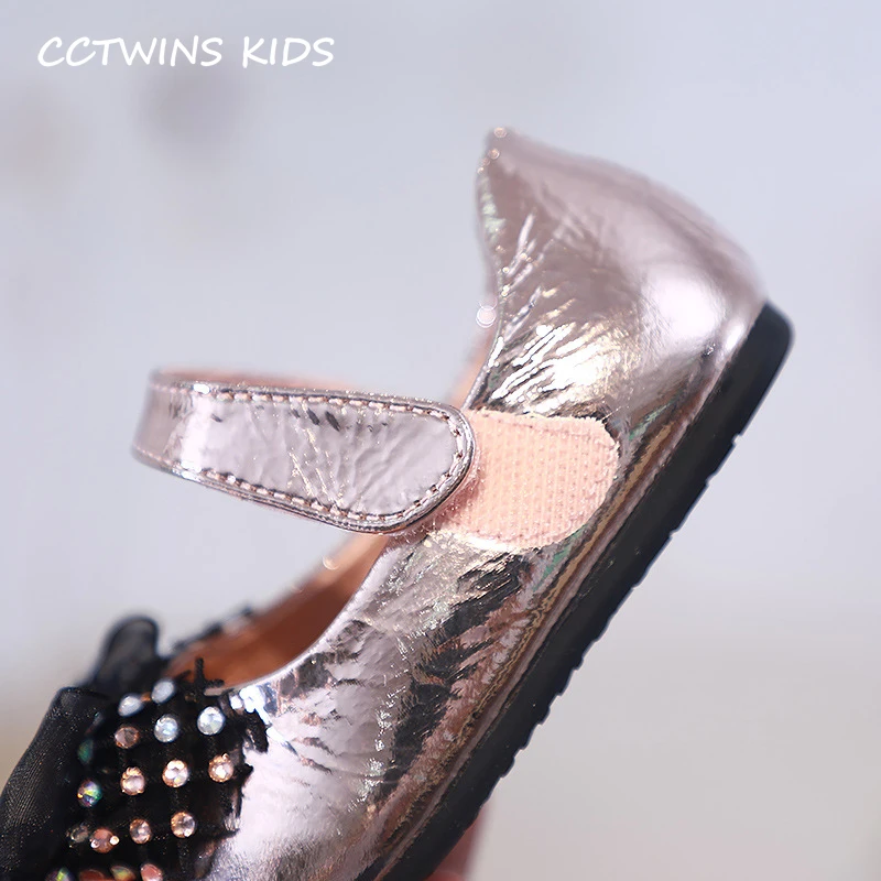 CCTWINS Kids Shoes Autumn Girls Fashion Party Bow Tie Flat Baby Mary Jane Children Pink Cute Shoes Toddler Casual GM2398