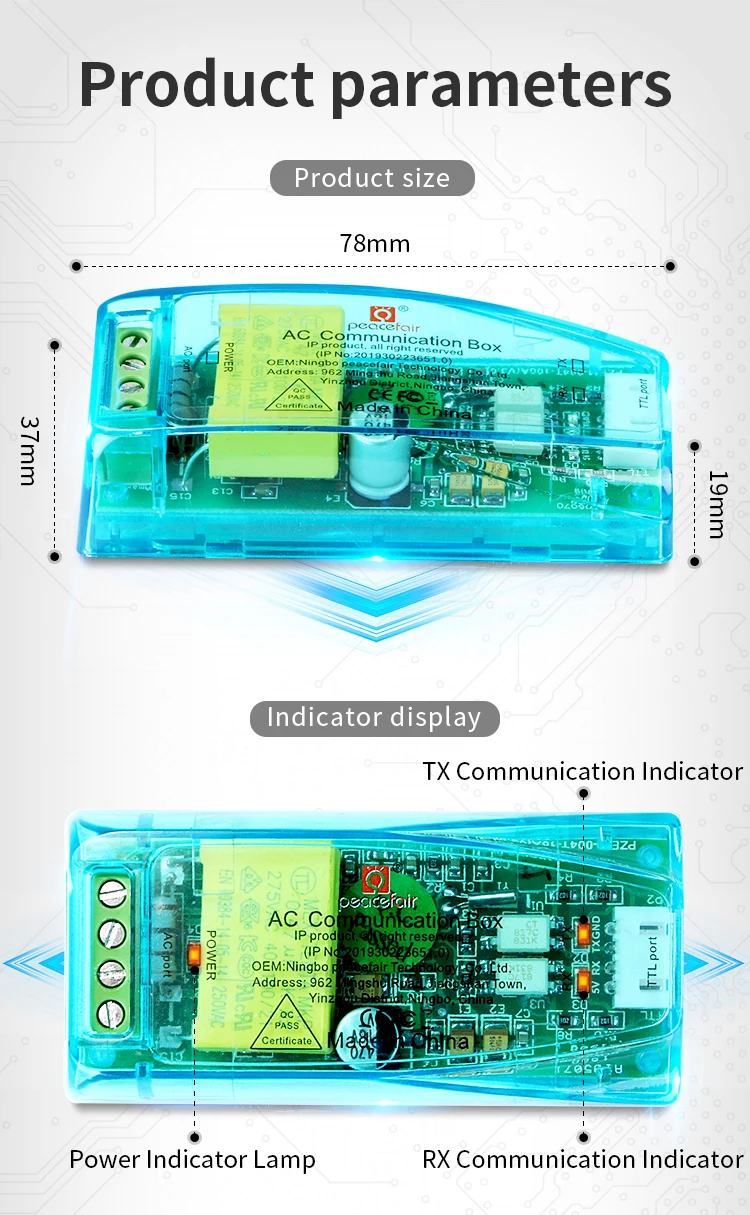 Potência Watt Medidor AC 220V 100A Eletricidade