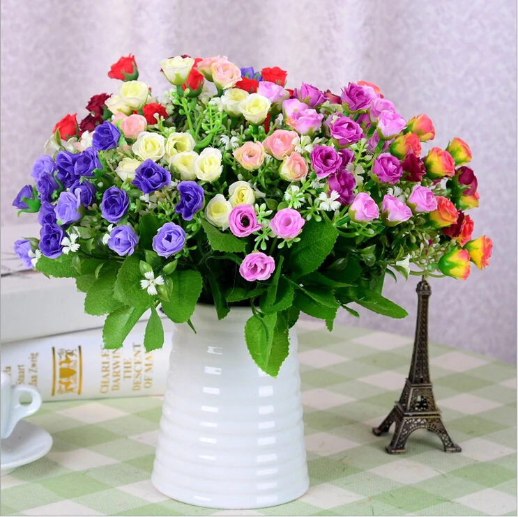 Artificial flowers beautiful Rose simulation silk flower home part