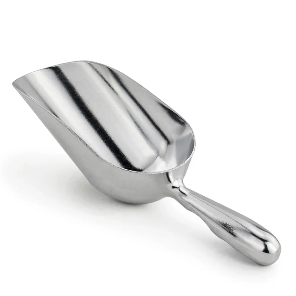 Aluminum Ice Scoop Dry Goods Scoop Flour Shovel Drink Maker Accessory