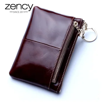

Zency 8 Colors Charm Women Wallet 100% Genuine Leather Elegant Female Short Purse Multiple Card Holder billetera mujer carteira