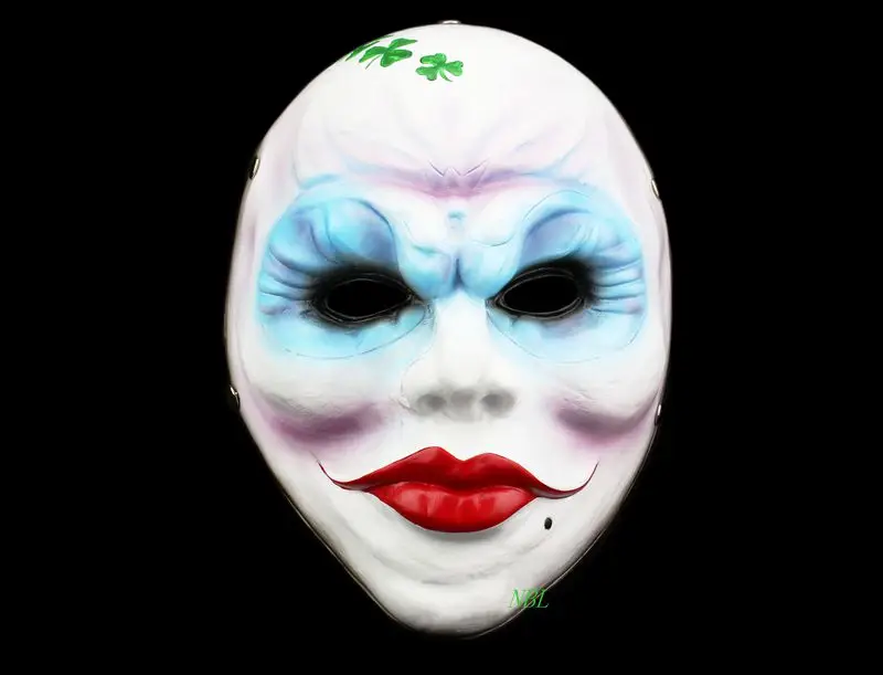 Smays Game Payday 2 Polyresin Mask Female Robber Clown Scary Airsoft