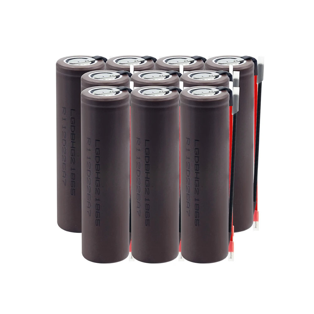 Высокая разрядка 20A 18650 HG2 высокоразрядная высокая сила тока + DIY Linie 3 7 V 3000mAh
