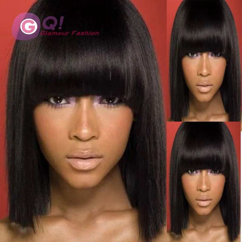 

9A 100% straight Human Hair Lace Front Wig & full lace wig U Part 130% Density Brazilian Unprocessed Virgin Hair For Black Women