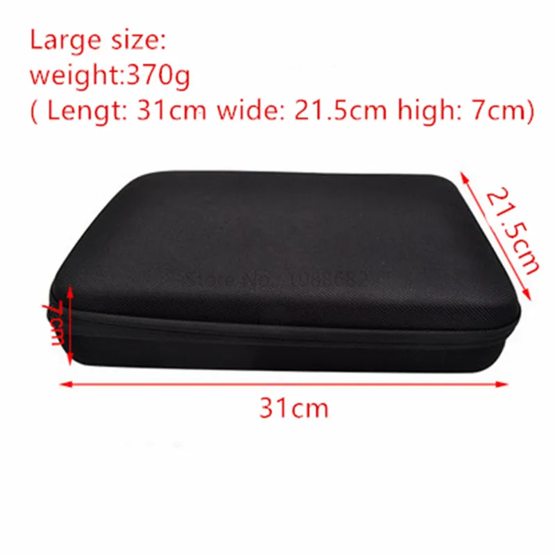 Portable Carry Case Small Medium Large Size Accessory Anti-shock Storage Bag for Gopro Hero 34 Sj 4000 XiaomiYi Action Camera (1)_
