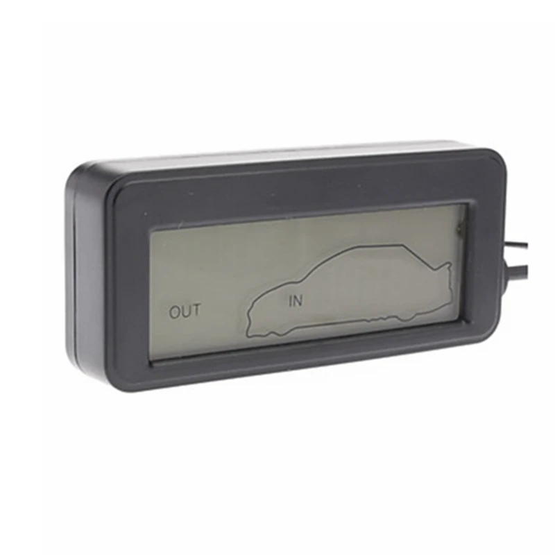 Цифровой ЖК-дисплей Автомобильный термометр DC 12 В Крытый открытый измеритель температуры с подсветкой