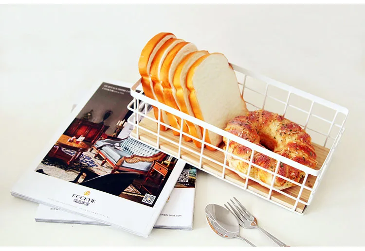 Нордическая кованая корзина для хранения посуды органайзер для мелочей настольная косметика отделка домашнее хранилище корзина Декор mx01181550