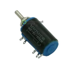 Черный прецизионный WXD3-13-2W 10 к ом WXD3-13 2 Вт Поворотный многооборотный провод линейный потенциометр Diy kit