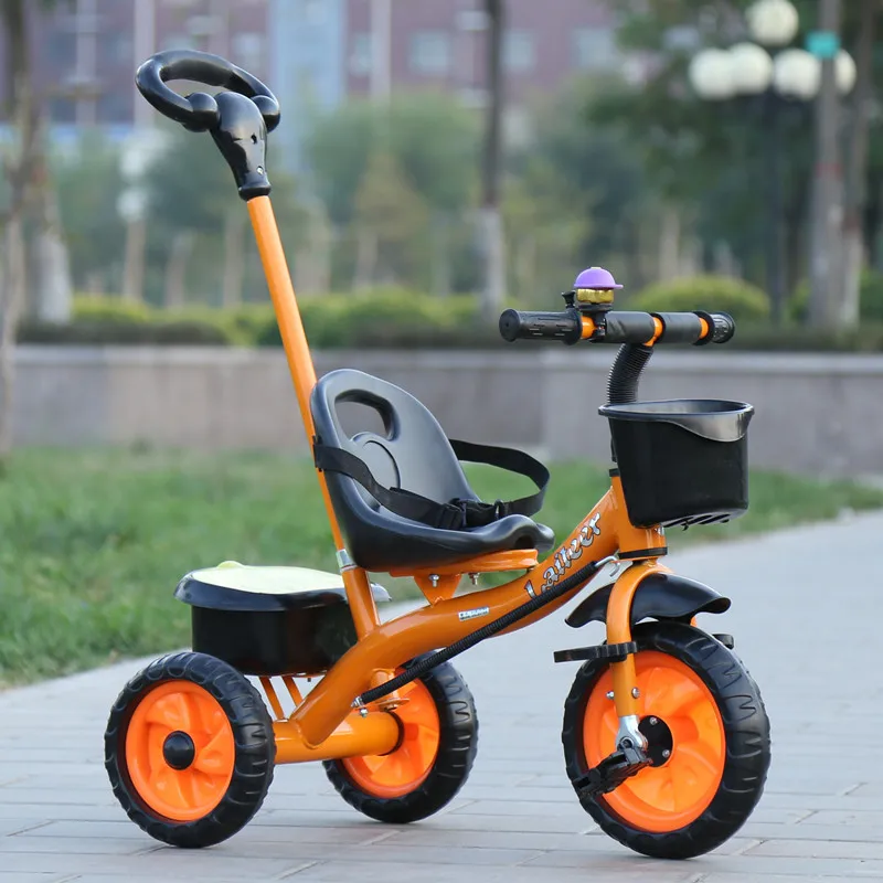 Детские трехколесная коляска новой двухтактный двойного назначения коляска детский велосипед трехколесный