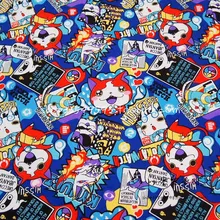 50*140 см Yo-Kai Watch Seal Jibanyan Whisper Periphery Yokai хлопчатобумажная ткань для шитья маленьких девочек Diy Ручная работа ремесло постельные принадлежности для дома
