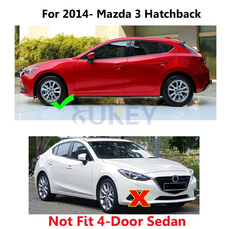 Набор автомобильных брызговиков для Mazda 3(BM) Axela хэтчбек Брызговики крыло брызговиков