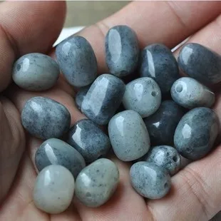 

DIY accessories natural Hetian. Jade stone blue and white jade bracelet necklace - waist good partner