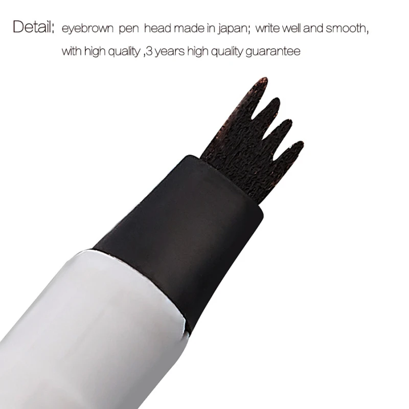 2019 New Eyebrow Pencil Waterproof Fork Tip Eyebrow Tattoo Pen 4 Head Fine Sketch Liquid Eyebrow Enhancer Dye Tint Pen TSLM2 2019 New Eyebrow Pencil Waterproof Fork Tip Eyebrow Tattoo Pen 4 Head Fine Sketch Liquid Eyebrow Enhancer Dye Tint Pen TSLM2