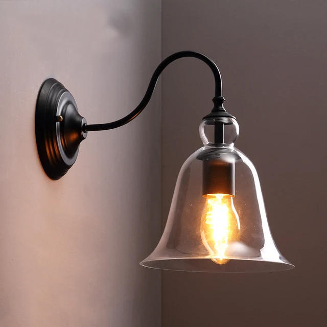 American Country Edison Wall Lamp Gl Modern Sconce For Bed American Country Edison Wall Lamp Gl Modern Sconce For Bed Light Reading Retro Mirror Bathroom